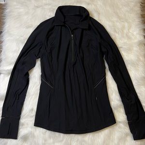 LuLuLemon Black Quarterzip size 6